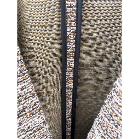 SOHO Tweed Blazer Jacket Women Size M | Brown Textured | Business Casual - Picture 5 of 8
